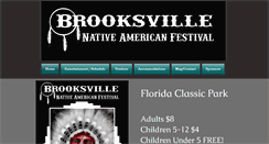 Desktop Screenshot of brooksvillenativeamericanfest.com